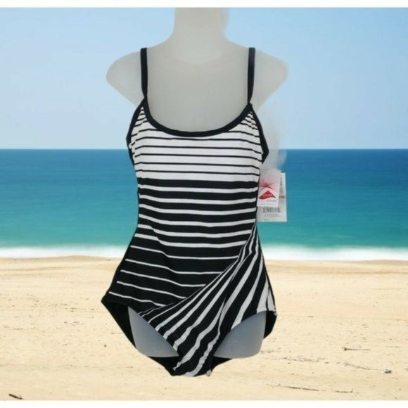 Maxine Of Hollywood One Piece Swimsuit Size 12 - Picture 1 of 12